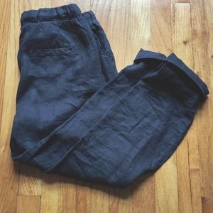 100% Linen, Joggers, H&M, size 8, blue, new